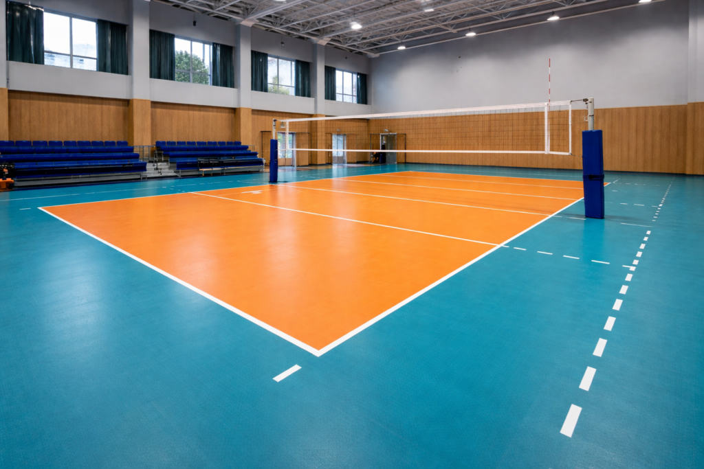 wooden sports flooring for indoor courts by YNextGen