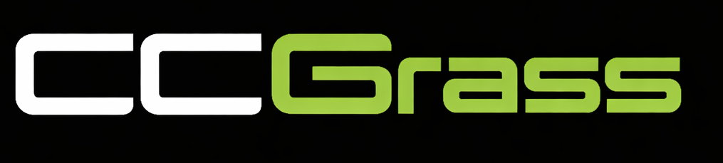 CCGrass logo – global leader in artificial grass and sports turf solutions