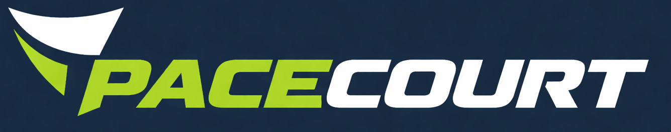 Pacecourt logo – premium sports court flooring and surface solutions brand