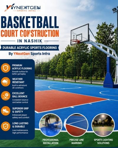 Professional sports infrastructure and outdoor court construction project by YNextGen Sports Infra