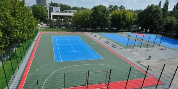 Outdoor Handball Court Construction in Dehradun by YNextGen Sports Infra