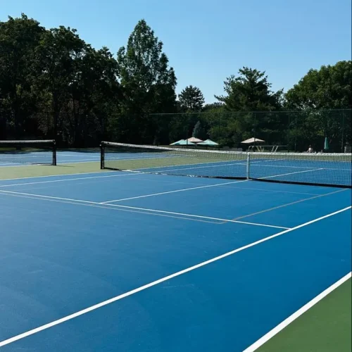 Pickleball court flooring in Dehradun Uttarakhand by YNextGen Sports Infra with professional outdoor surface
